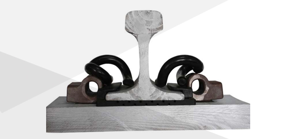 E type rail fasteners system